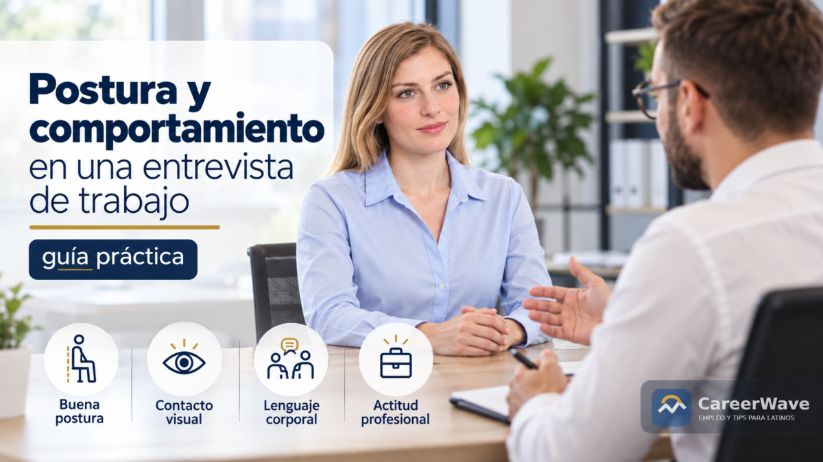 Postura y comportamiento en una entrevista de trabajo